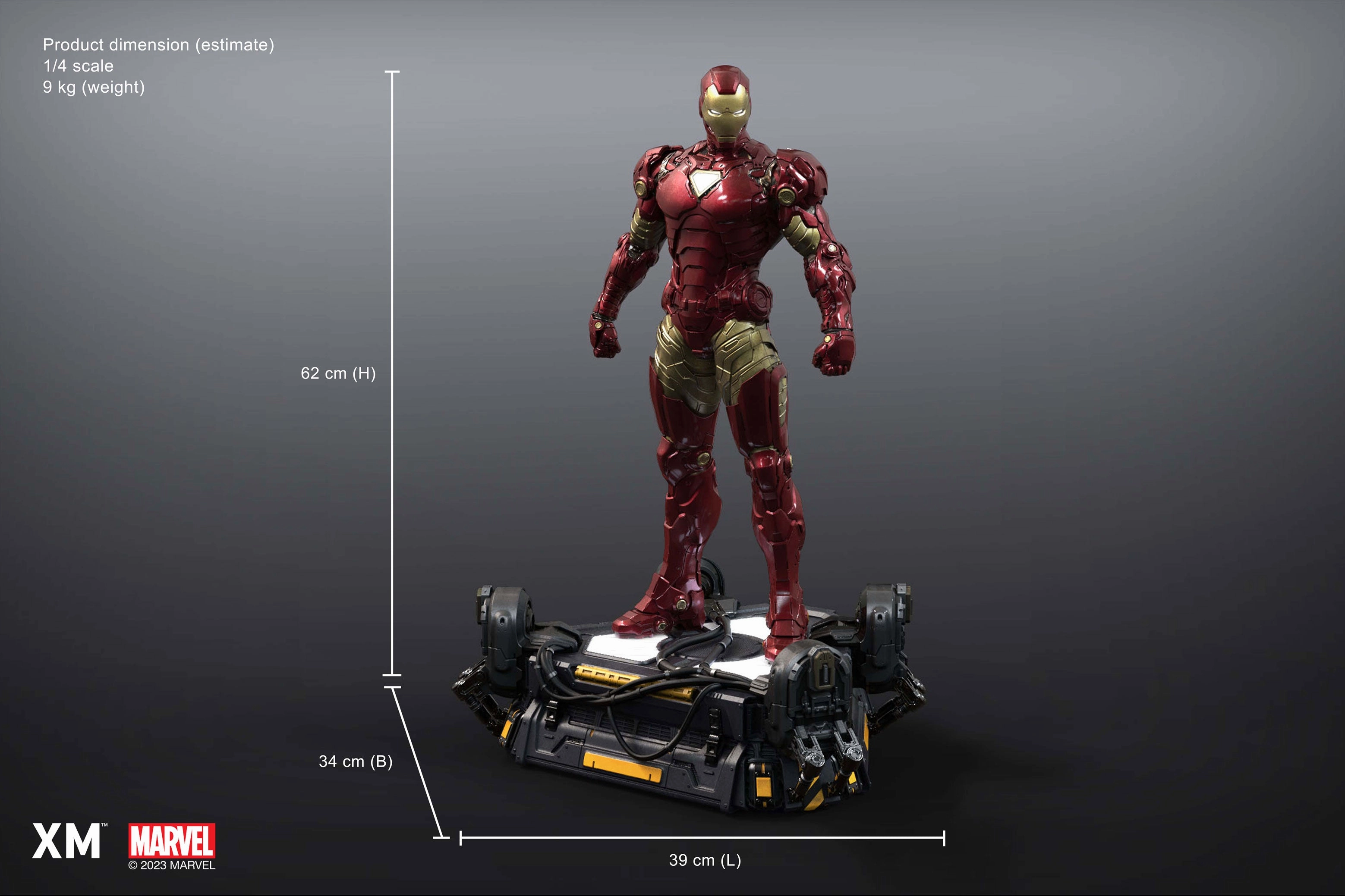 Digital Sculpt Licensed Product Iron Man - Suit Up (Ver. A) 1/4 Scale Statue
