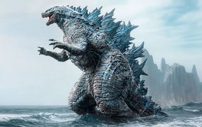 Godzilla x Kong: The New Empire - Godzilla Pre-Evolved Form (Energized Blue Ed.) Statue Mythical Beast