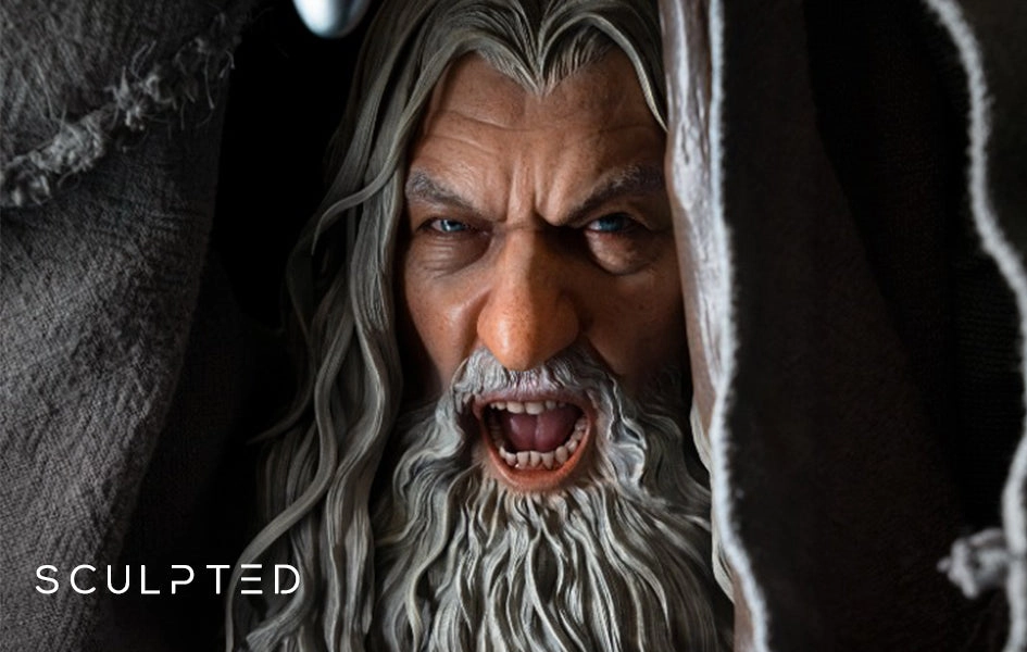Auction Item Fairy tale Gandalf the Grey 1/2 Scale Premium (SCULPTED HEAD) Statue