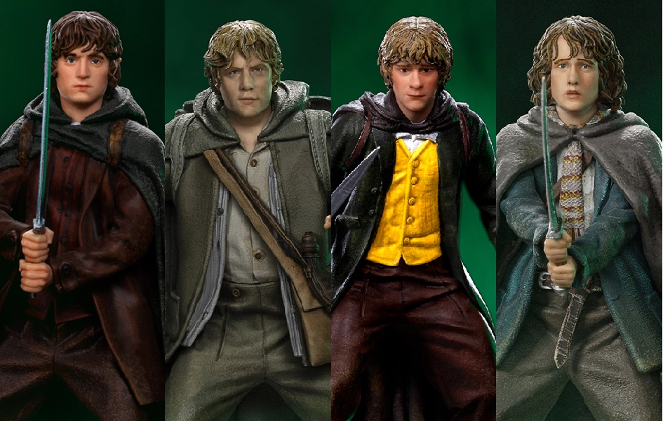 The Lord of the Rings - Hobbits Set BDS Art Scale 1/10 Limited Model