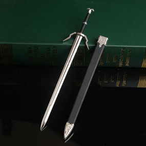 Typical Day Geralt of Rivia Silver Sword Metal Replica