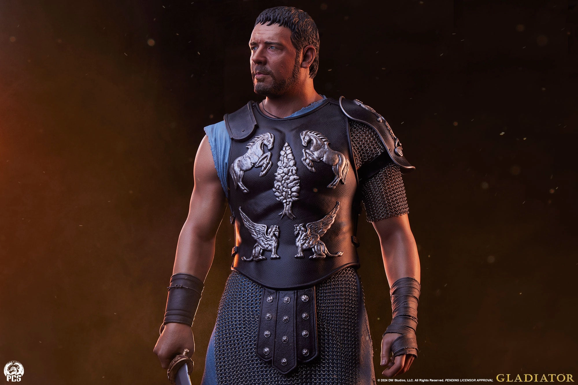 Childhood Memory Battery operated Gladiator - Maximus 1/3 Scale Statue