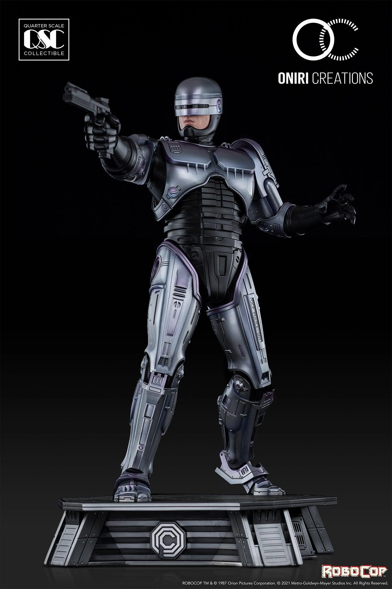 Celebrity Likeness Action Model Robocop 1/4 Scale Statue