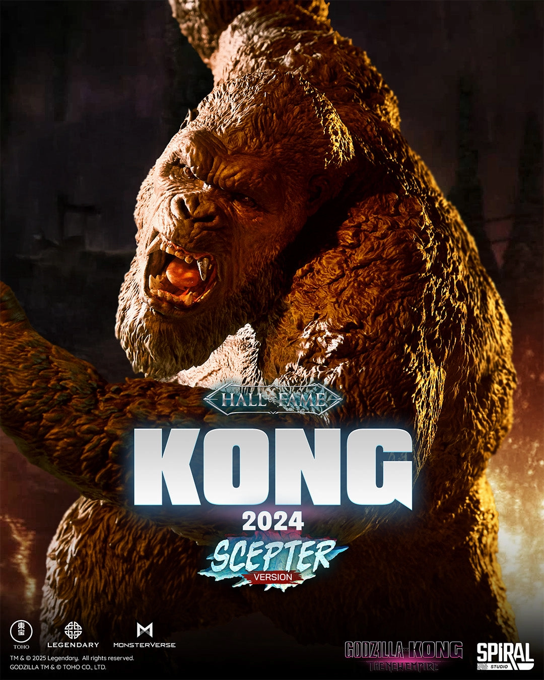 Godzilla x Kong: The New Empire - Kong 2024 (Scepter Version) Statue Handicraft Item NFC Feature