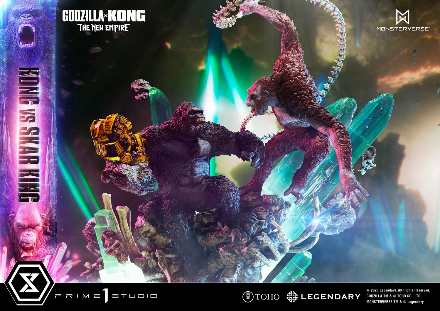 Rustic style PVC Statue Godzilla x Kong: The New Empire - Kong vs. Skar King (Regular) Statue