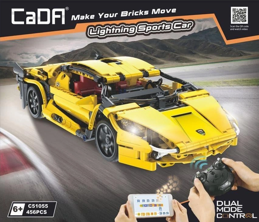 Viewer Participation Lamborghini Huracan LP610 Lightning Sports Car Building Blocks Set