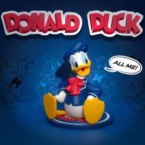 Disney Donald Duck 90th Anniversary Series Figures Fish Model Modern Technique