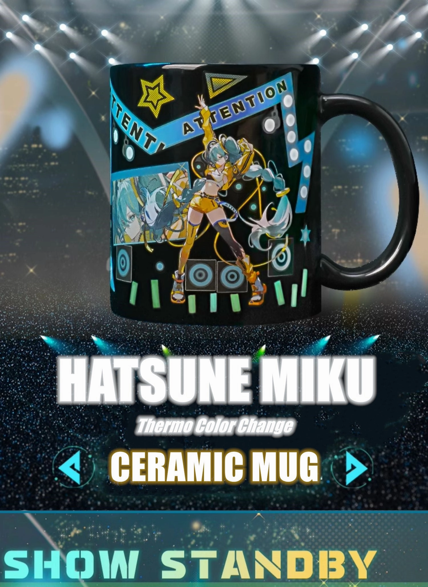 Bittersweet Ending Hatsune Miku Thermo Color Change Ceramic Coffee Mug