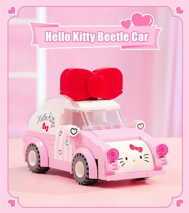 Video Capture Skill Development Hello Kitty Beetle Car Building Blocks Set