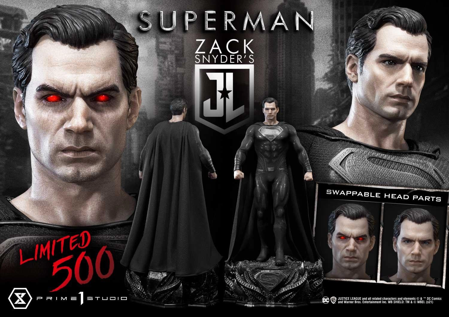 Gift wrapping Justice League: Superman Black Suit Statue