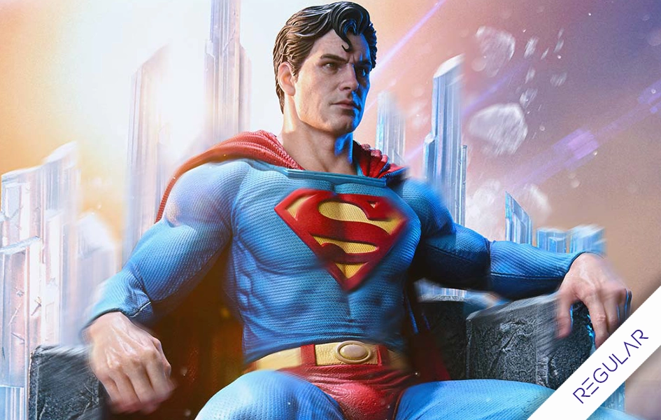 Steampunk Design Congratulations Present Superman Fortress of Solitude on Throne (Regular) 1/4 Scale Statue