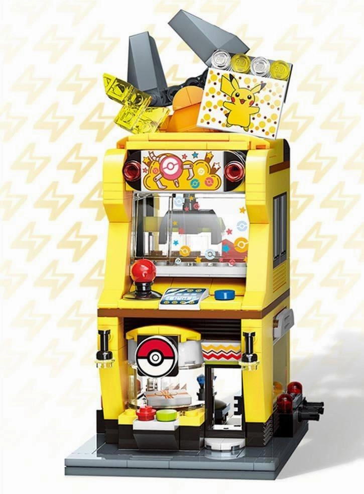 Pikachu Claw Crane Machine Scene Building Blocks Set Parallel Narrative AAA Production