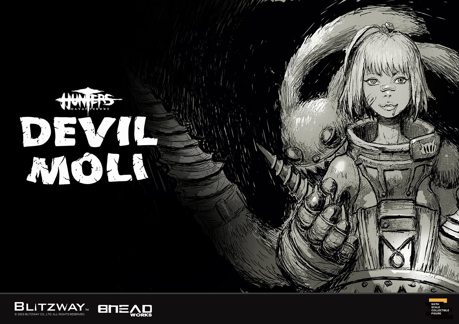 Resale Value HUNTERS Day After WWIII - Devil Moli 1/6 Scale Figure