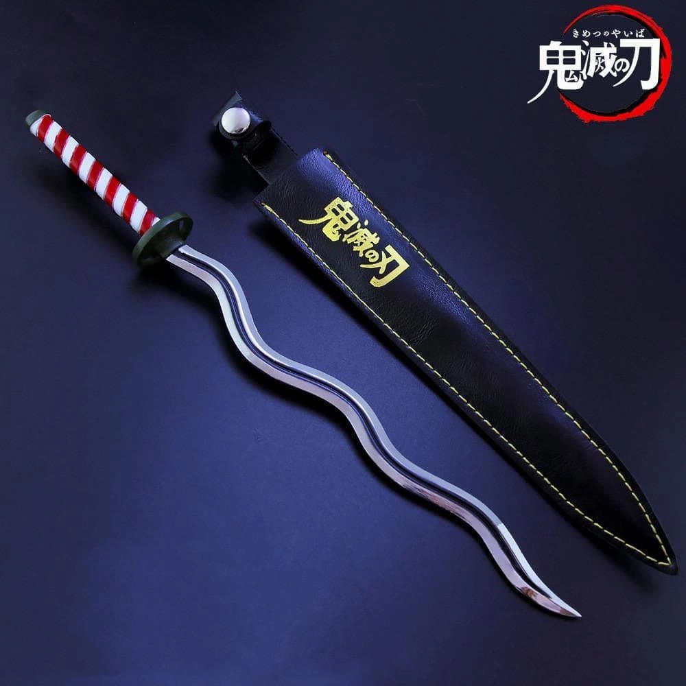 Ping Compensation Iguro Obanai Nichirin Blade Sword Metal Replica