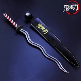 Ping Compensation Iguro Obanai Nichirin Blade Sword Metal Replica