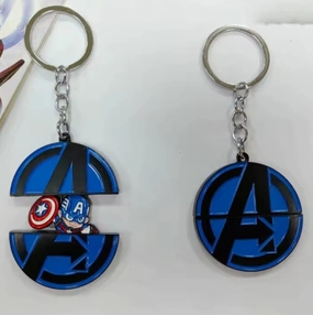 Porte cl?? Metal Avengers captain America Acceptance Encourage Football Throw