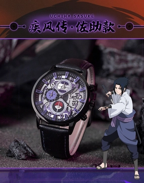 Uchiha Sasuke Quartz Wristwatch Transparent Development Offline Mode