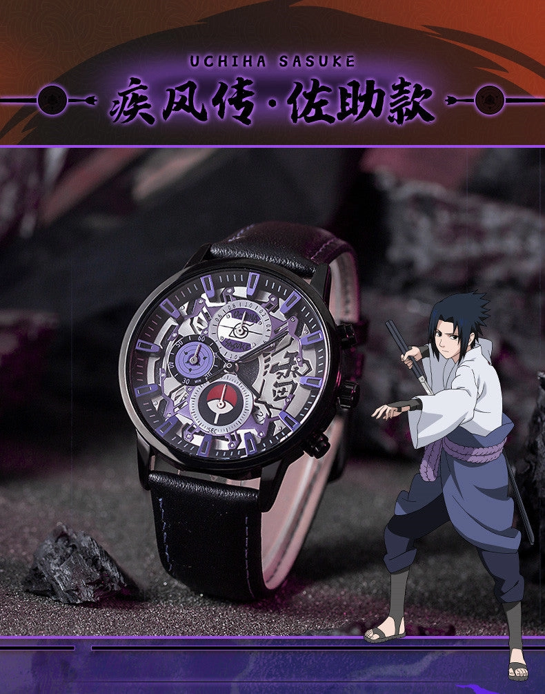 Uchiha Sasuke Quartz Wristwatch Transparent Development Offline Mode