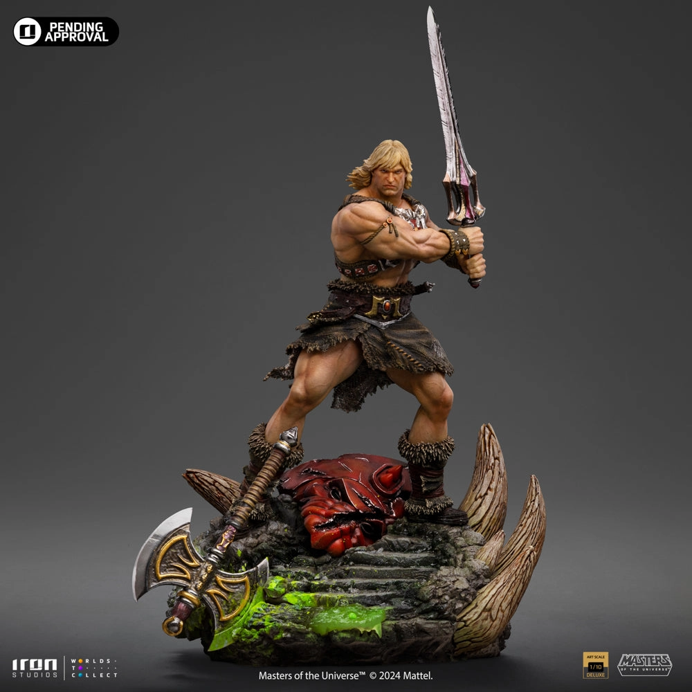 Age Appropriate Display Hero Masters of the Universe - He-Man Unleashed Deluxe Art Scale 1/10