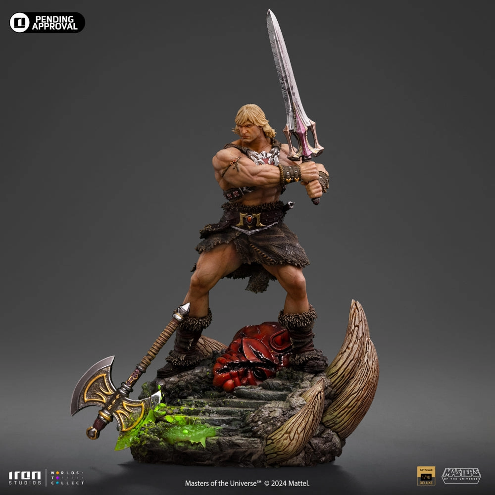 Superhero Figure Mythology Art Masters of the Universe - He-Man Unleashed Deluxe Art Scale 1/10