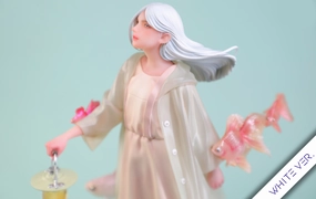 Ship Figure Into the Dark Forest White Ver. Statue