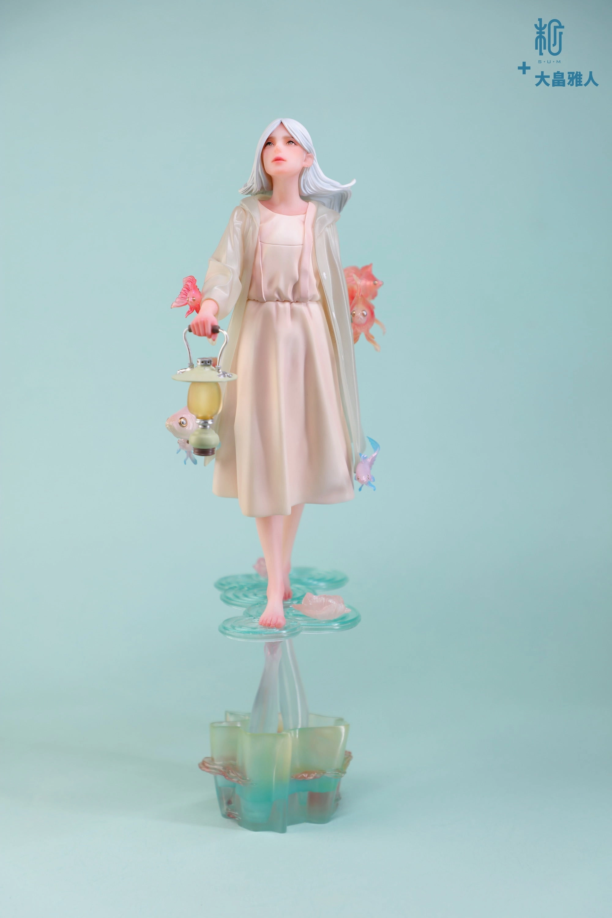 Into the Dark Forest White Ver. Statue Unicorn Model Holiday themed