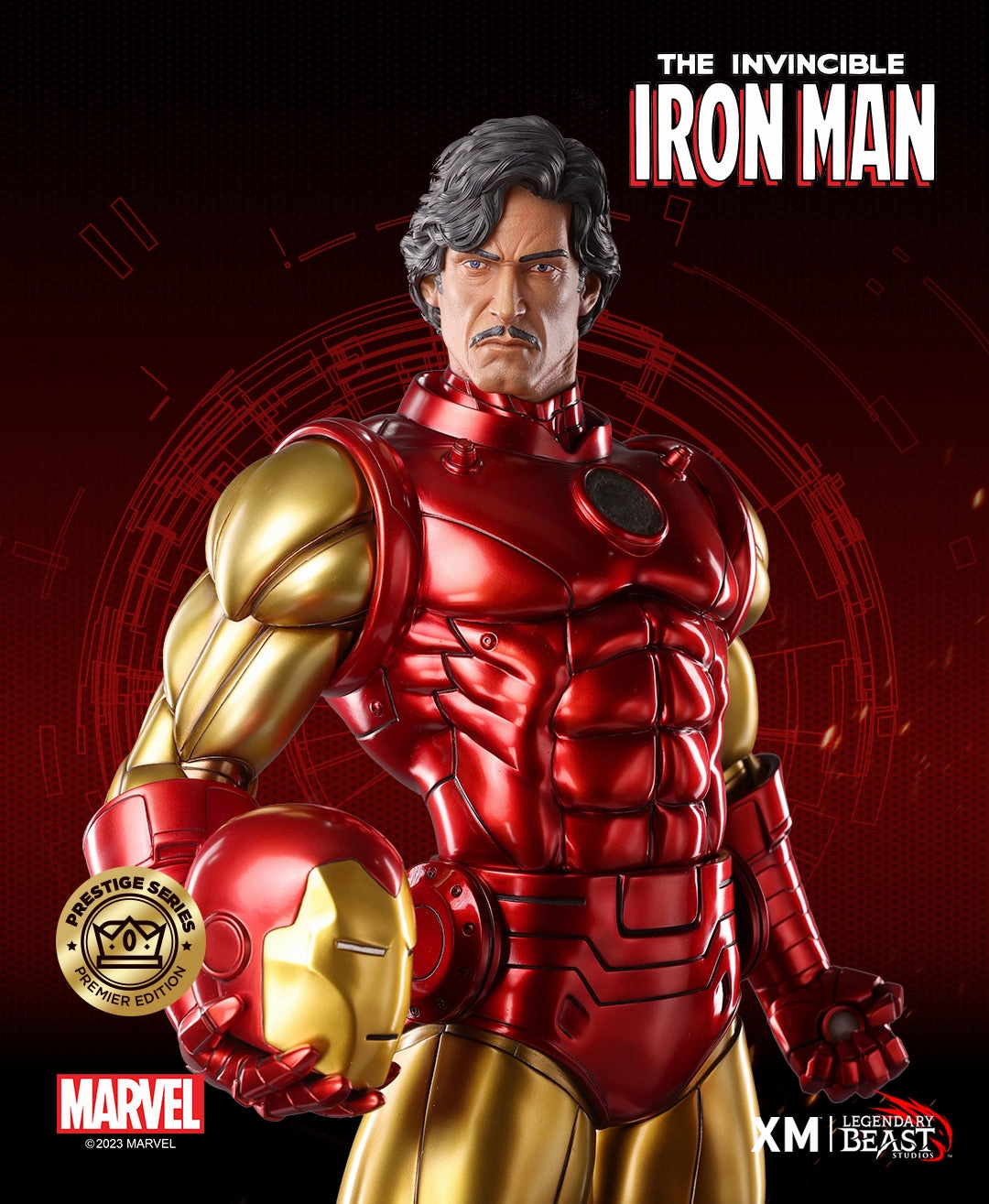 Iron Man Classic (Premier Version) Prestige Series 1/3 Scale Statue Posable Hero Hand Sculpted