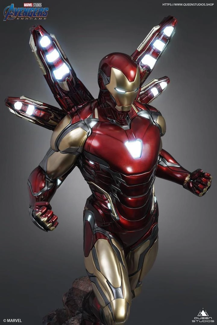 Bookcase Display Collectors Hero Iron Man Mark 85 1:2 Scale Statue