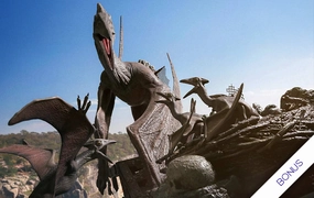 Jurassic Park III - Pteranodon (Bonus) 1/6 Scale Statue Abstract Form Wild Animal