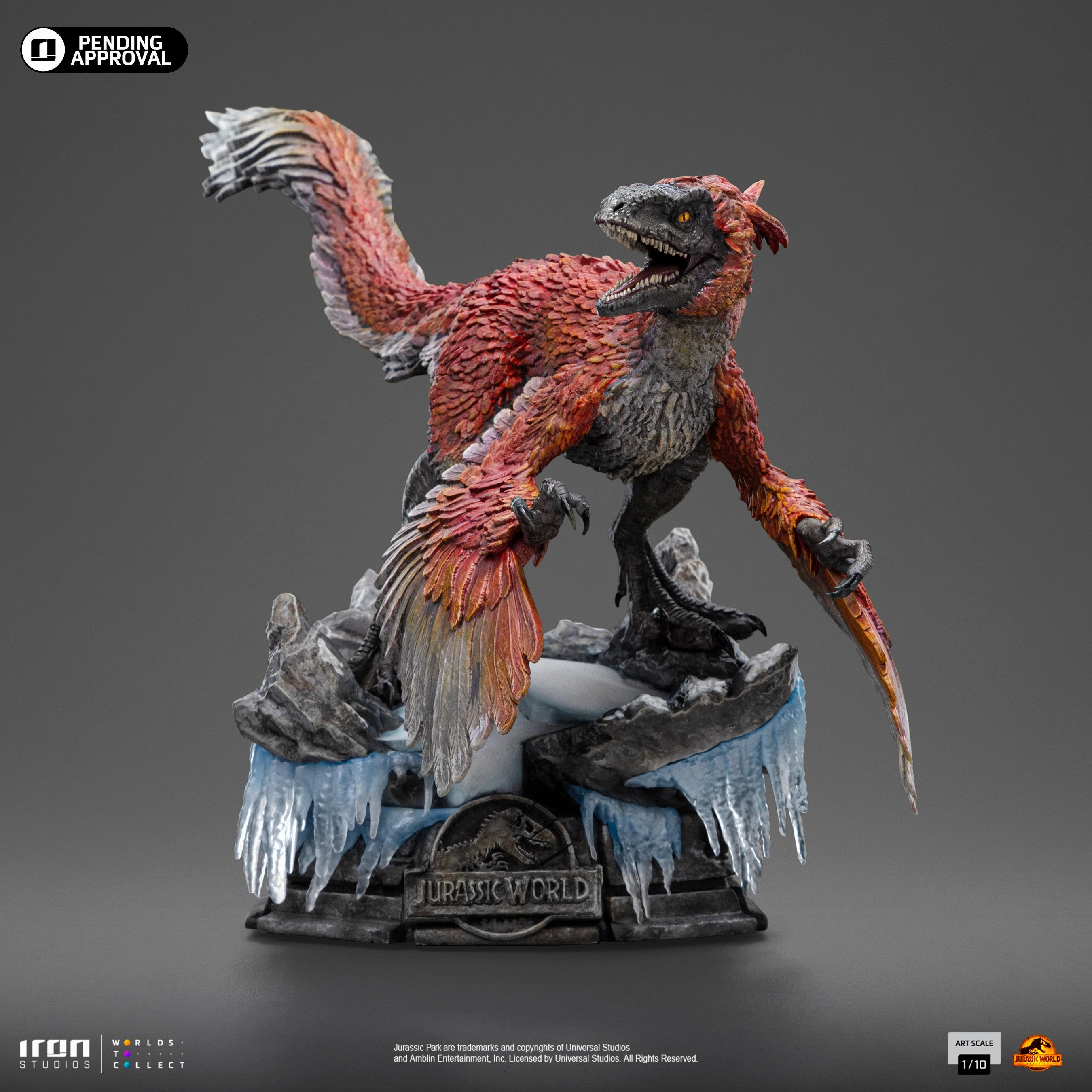 Movie Merch Jurassic World: Dominion - Pyroraptor Art Scale 1/10