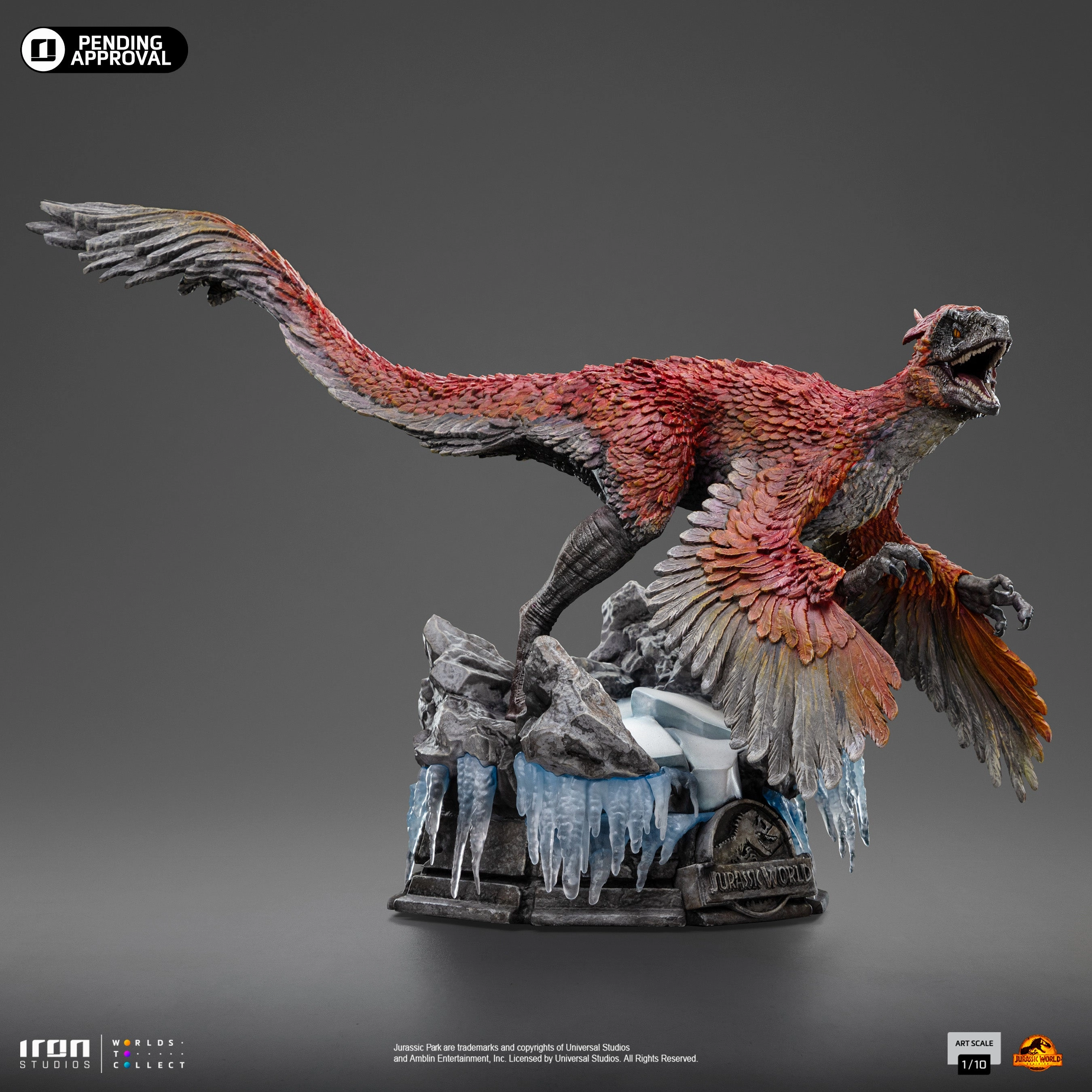 Jurassic World: Dominion - Pyroraptor Art Scale 1/10 Miniature Hero Cute Animal