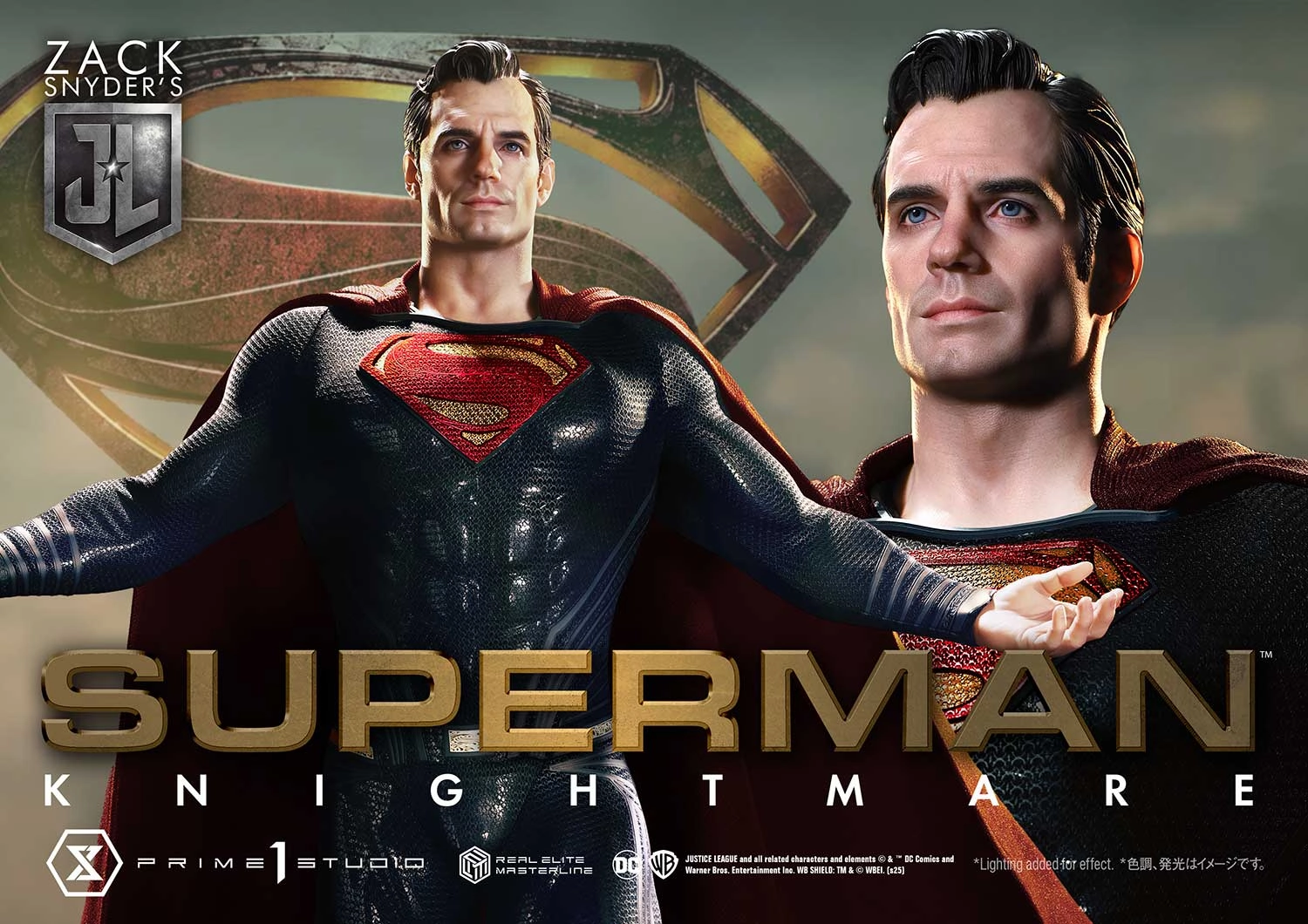 Justice League - Superman (Knightmare Regular) 1/3 Scale Statue Desk Decor Hobby Kit