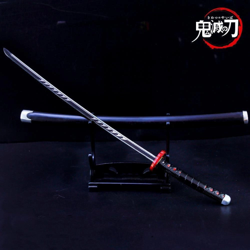 Kamado Tanjiro Nichirin Blade Red Sword Metal Replica Behind Scenes