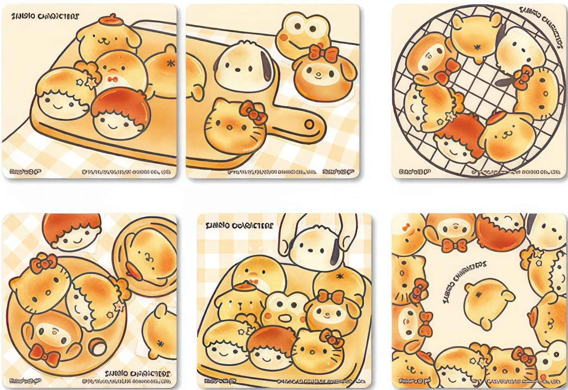Pintoo D1188??Sanrio - Freshly Baked Bread??16 Multipack 6 Magnet Puzzle Refraction Principle Cheers Hear