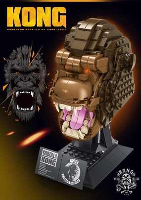 Colony Sim Flexible Schedule King Kong Head Statue Building Blocks