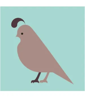 Komboh - Quail Giclee Print Robot Design