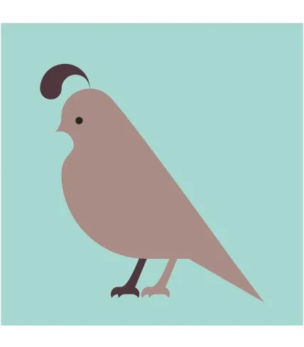 Komboh - Quail Giclee Print Robot Design