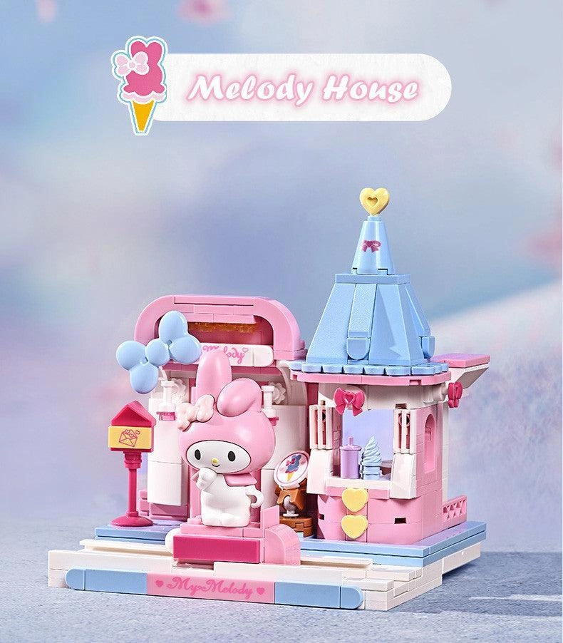 Extremely Rare Kuppy My Melody Ice-cream House Building Blocks Set