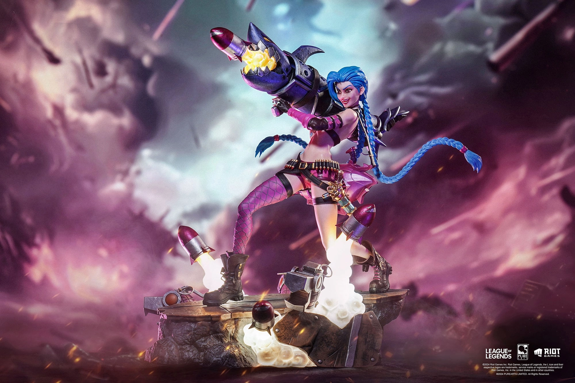Kitchen Decor League of Legends ?C Jinx 1/6 Scale Statue
