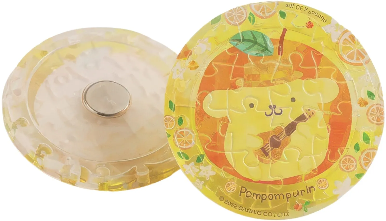 Pintoo D1370??Pompompurin - Colorful Fruit Juice - Orange Pompompurin??16 Pieces Magnet Puzzle Song Composition