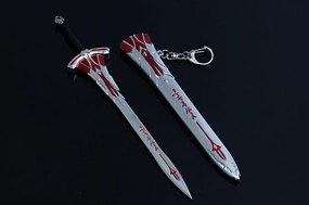 Red Saber Mordred Heavy Metal Sword Replica Different Angle