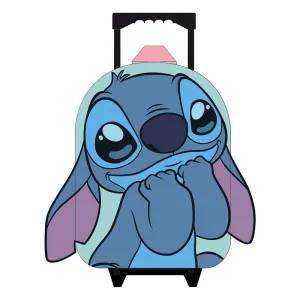 Classic Leather Bag Lilo & Stitch Ryggs?ck med Hjul - Brave And Courageous 33 cm