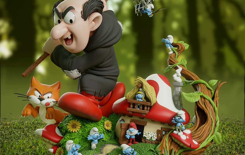 Diverse Representation The Smurfs 1/6 Scale Statue