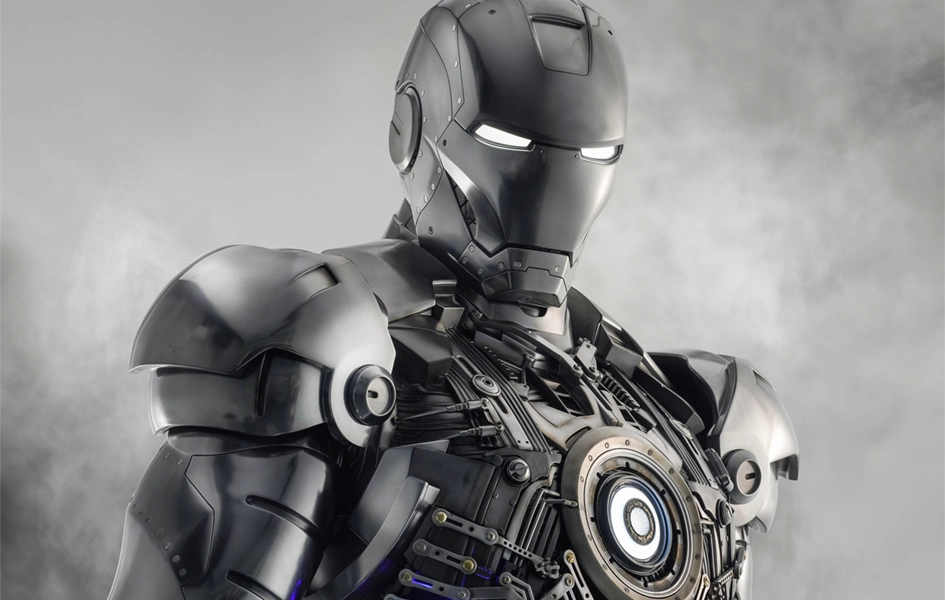 Painted Model Art Deco Iron Man Mark 2 Life-Size Statue