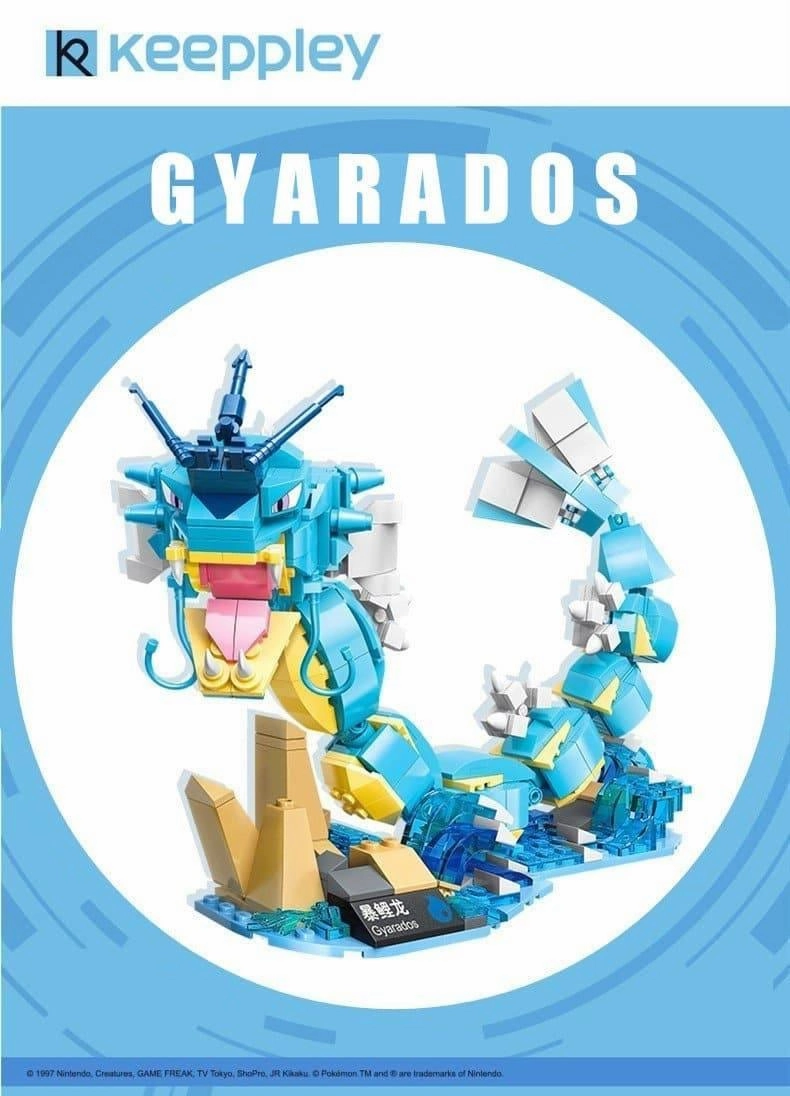 Gyarados Building Blocks Set Somewhat Uncommon
