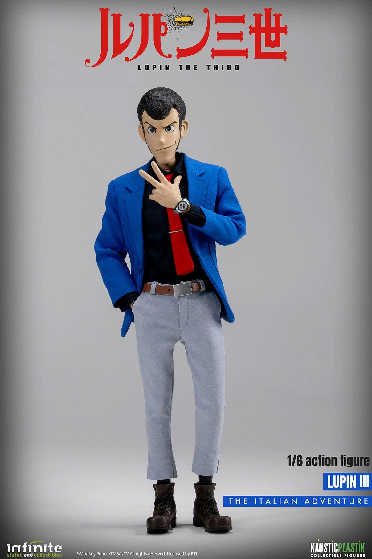 Lupin the 3rd Part IV: The Italian Adventure - Lupin (Standard Ed.) 1/6 Scale Figure Detailed Hero Surrealist Art