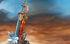 Magic: The Gathering - Sword of Fire & Ice Statue Non toxic