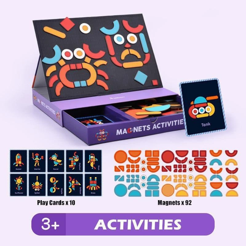 Magnets Sticker Activities Puzzle Toy Educational Program Press Kit