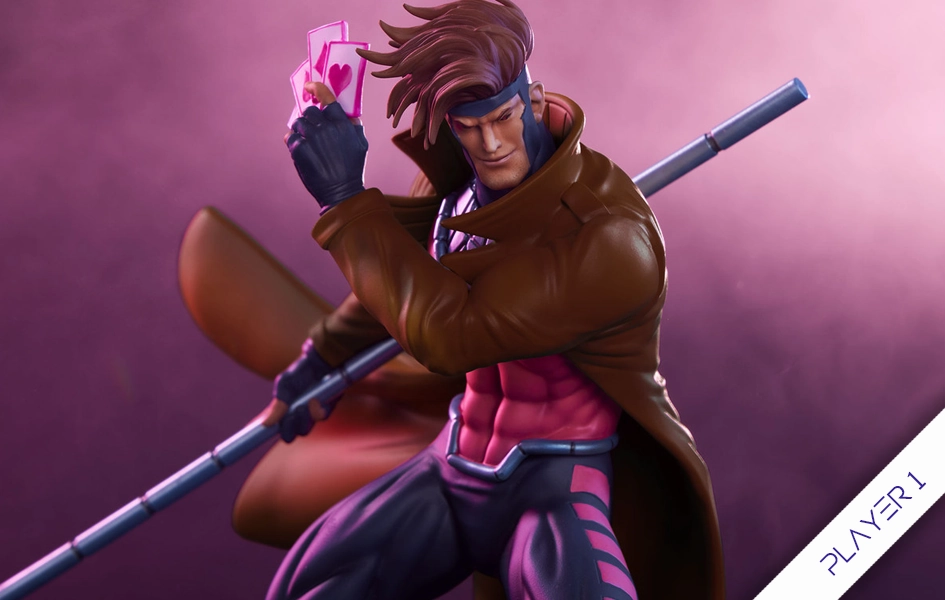 Marvel Gamerverse - Gambit (Player 1) 1/10 Scale Statue Business gift Premium Toy