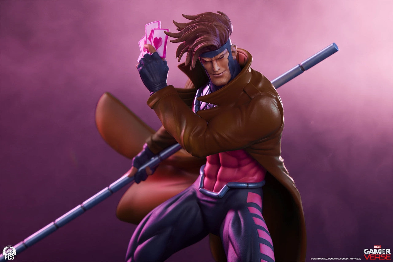 Desktop Hero Insect Model Marvel Gamerverse - Gambit (Player 1) 1/10 Scale Statue